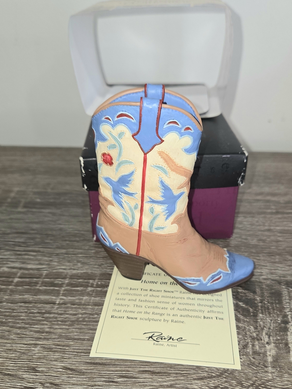 Just The Right Shoe Home On The Range Miniature Collectibles #25095 New.